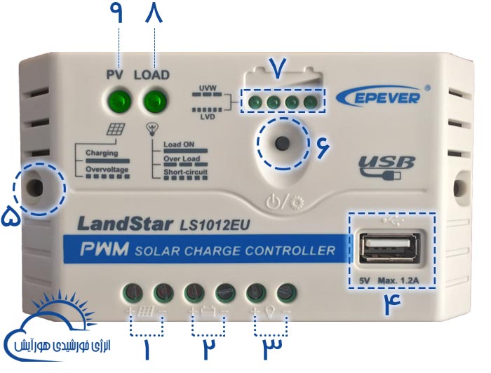 شارژ کنترلر EPEVER سری LS یا LAND STAR