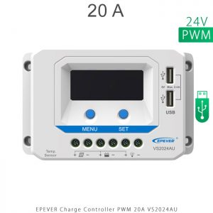 شارژ کنترلر 20 آمپر VS ولتاژ 24 مدل VS2024AU برند EPEVER در فروشگاه خورشیدی هورآیش