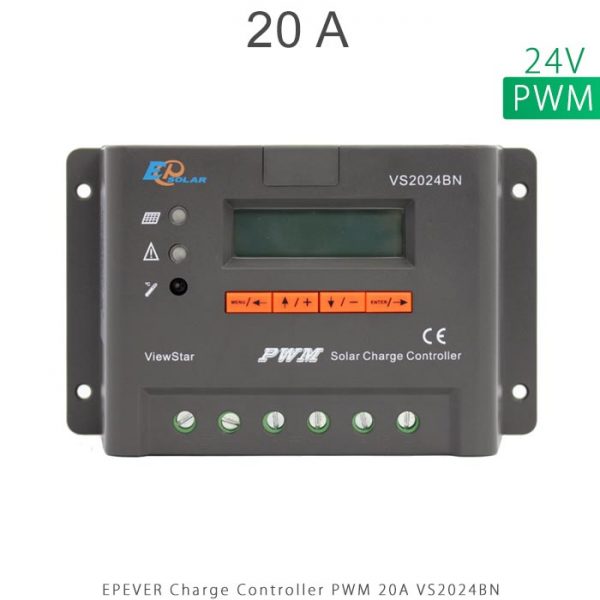 شارژ کنترلر 20 آمپر VS ولتاژ 24 مدل VS2024BN برند EPEVER در فروشگاه خورشیدی هورآیش