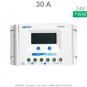 شارژ کنترلر 30 آمپر VS ولتاژ 24 مدل VS3024A برند EPEVER در فروشگاه خورشیدی هورآیش