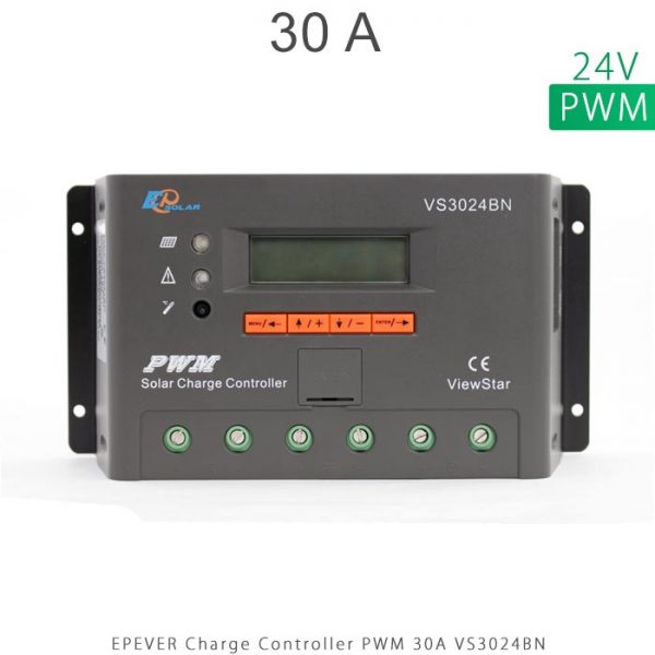 شارژ کنترلر 30 آمپر VS ولتاژ 24 مدل VS3024BN برند EPEVER در فروشگاه خورشیدی هورآیش