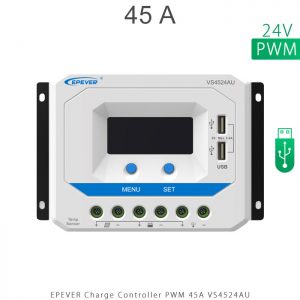 شارژ کنترلر 45 آمپر VS ولتاژ 24 مدل VS4524AU برند EPEVER در فروشگاه خورشیدی هورآیش