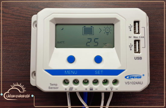 شارژ کنترلر خورشیدی سری VS برند EPEVER دارای نمایشگر در فروشگاه اینترنتی هورآیش