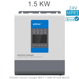 اینورتر شارژر 1.5KW مدل UP1500-M3222 برند EPEVER ولتاژ باتری 24 تکنولوژی تمام سینوسی MPPT در فروشگاه انرژی خورشیدی هورآیش