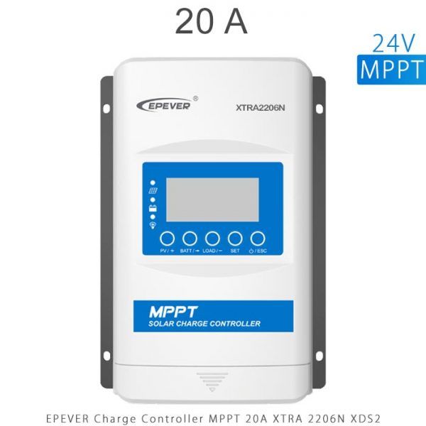 شارژ کنترلر 20 آمپر MPPT سری XTRA برند EPEVER مدل XRTA2206 با نمایشگر XDS2 در فروشگاه آنلاین انرژی خورشیدی هورآیش