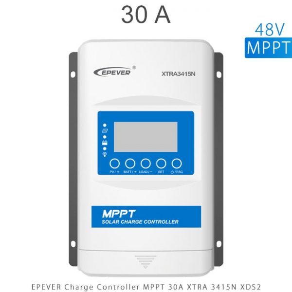 شارژ کنترلر 30 آمپر MPPT سری XTRA برند EPEVER مدل XRTA3415 با نمایشگر XDS2 در فروشگاه آنلاین انرژی خورشیدی هورآیش