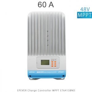 شارژ کنترلر 60 آمپر MPPT مدل ET6415BND برند EPEVER ولتاژ ورودی باتری 12/24/36/48 ولت اتومات در فروشگاه خورشیدی هورآیش