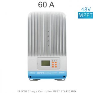 شارژ کنترلر 60 آمپر MPPT مدل ET6420BND برند EPEVER ولتاژ ورودی باتری 12/24/36/48 ولت اتومات در فروشگاه خورشیدی هورآیش
