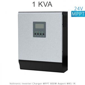 اینورتر شارژر 1 کیلو برند VOLTRONIC تکنولوژی تمام سینوسی MPPT مدل Axpert MKS 1K در فروشگاه انرژی خورشیدی هورآیش