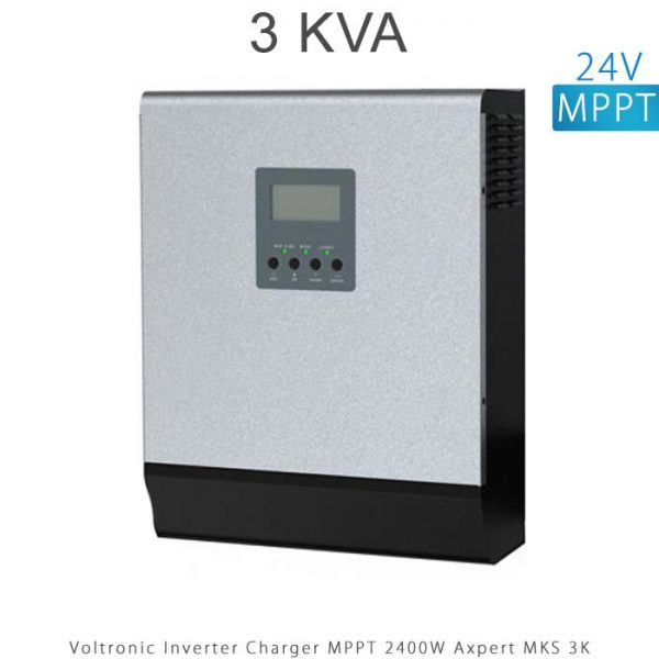 اینورتر شارژر 3 کیلو برند VOLTRONIC تکنولوژی تمام سینوسی MPPT مدل Axpert MKS 3K در فروشگاه انرژی خورشیدی هورآیش