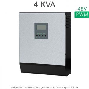 اینورتر شارژر 4 کیلو برند VOLTRONIC تکنولوژی تمام سینوسی PWM مدل Axpert KS 4K در فروشگاه انرژی خورشیدی هورآیش