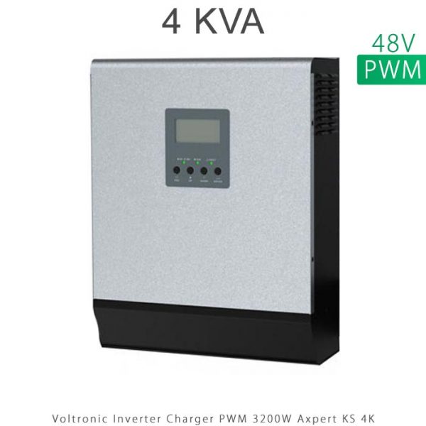 اینورتر شارژر 4 کیلو برند VOLTRONIC تکنولوژی تمام سینوسی PWM مدل Axpert KS 4K در فروشگاه انرژی خورشیدی هورآیش
