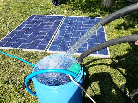 پمپ آب خورشیدی کوچک