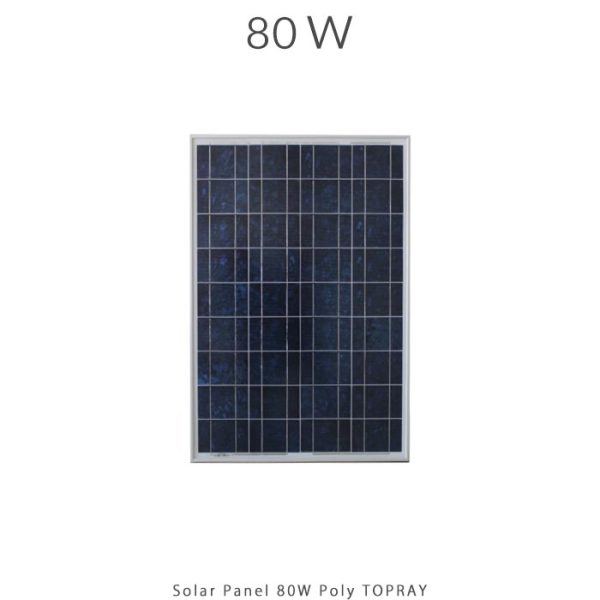 پنل خورشیدی 80 وات پلی کریستال برند TOPRAY