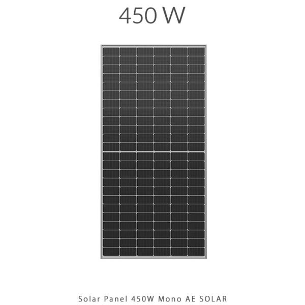 پنل خورشیدی 550 وات مونو کریستال برند AESOLAR