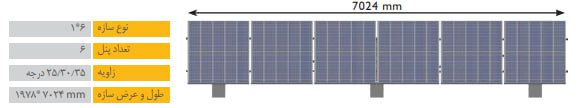سازه خورشیدی 6 پنله